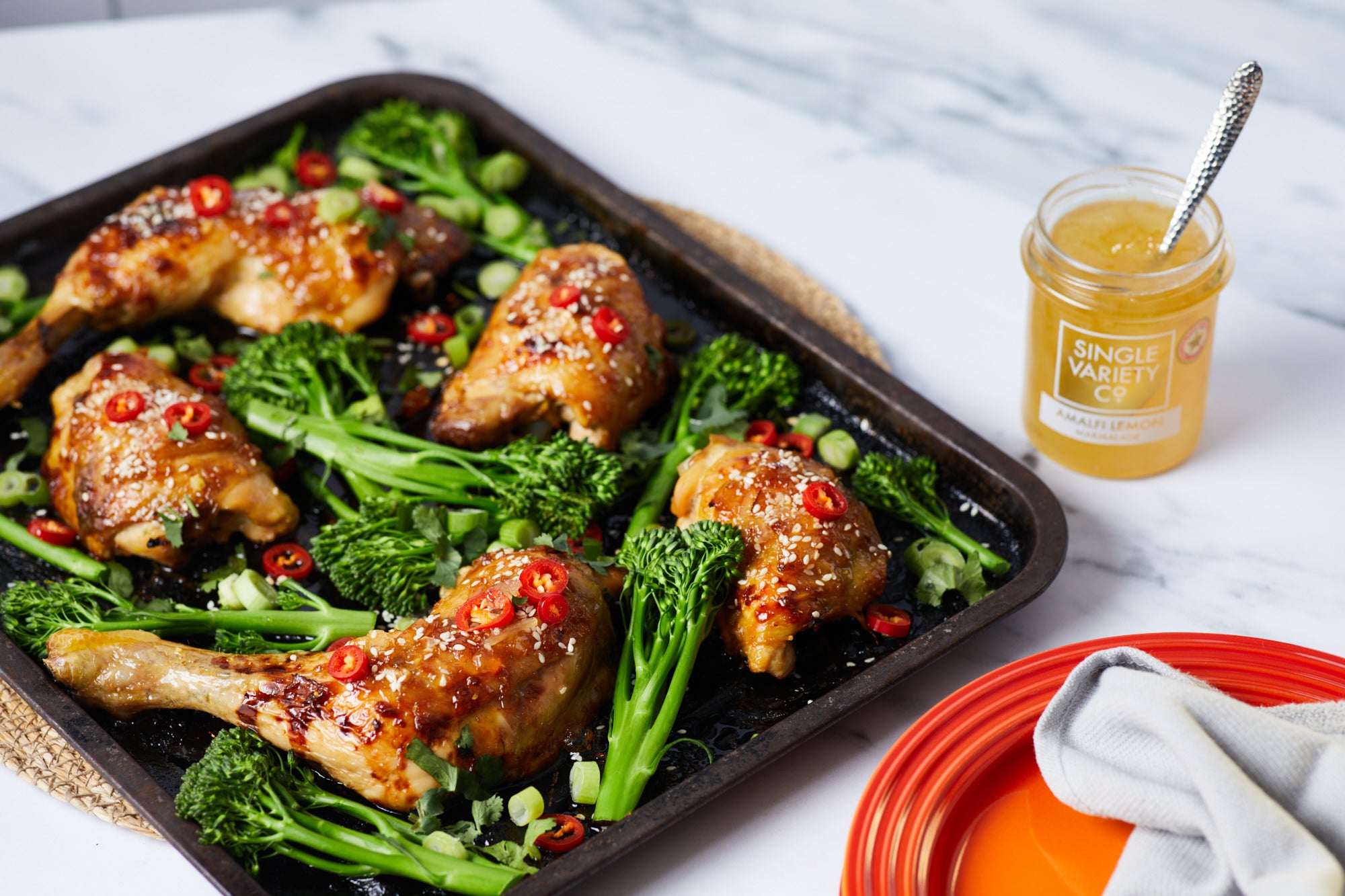 Sticky Lemon Chicken Traybake