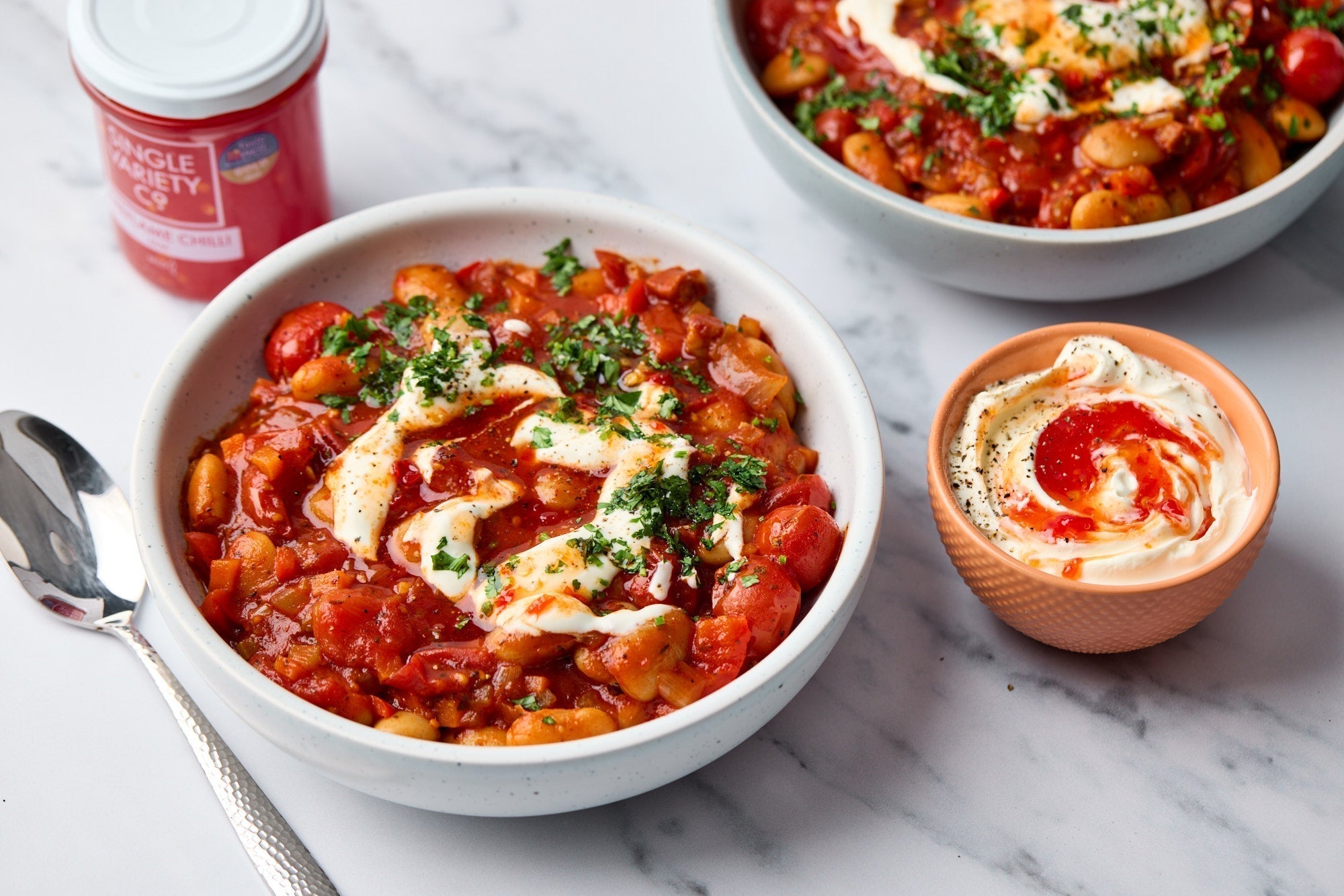 Fireflame Chilli Jam Butter Bean Stew
