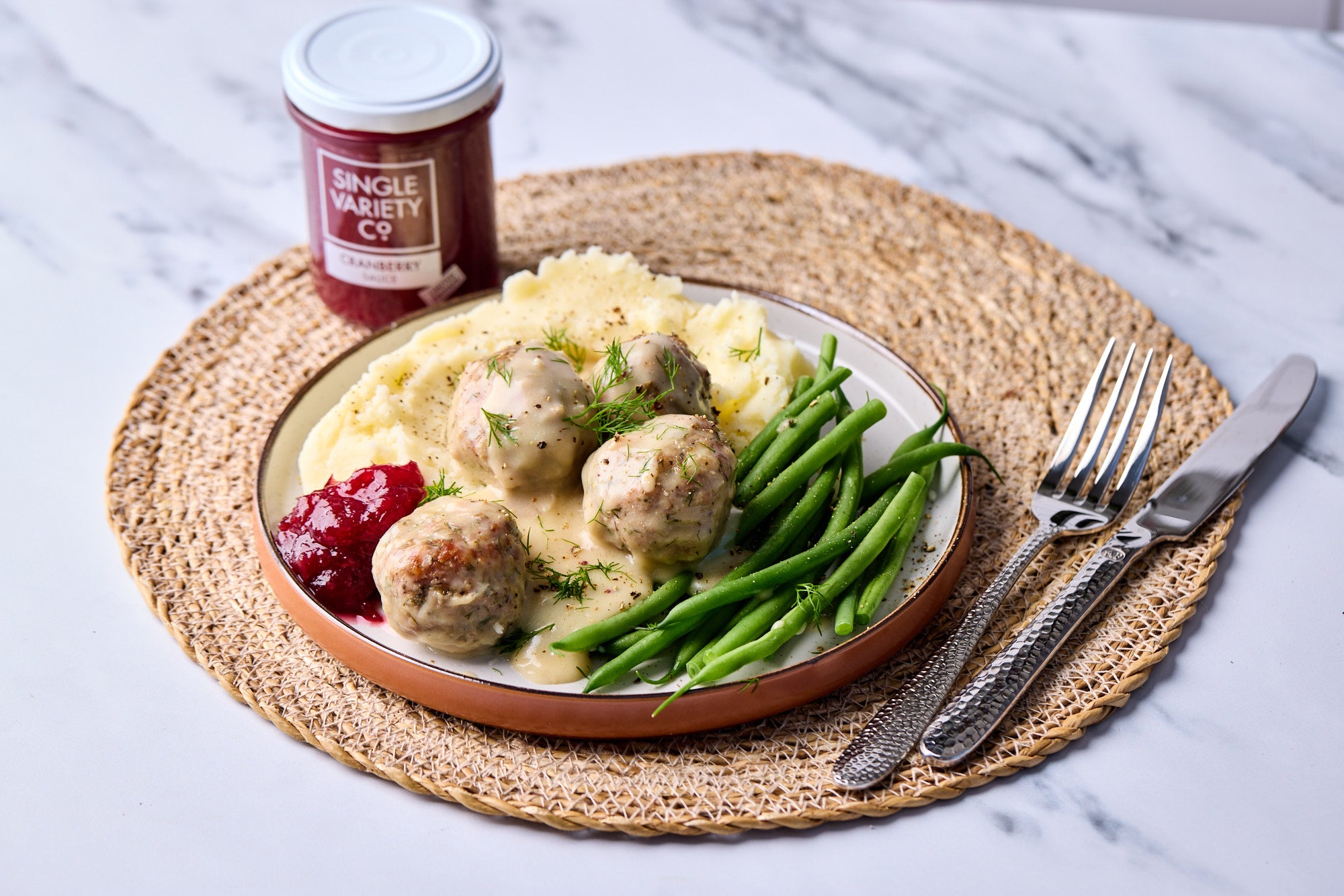 Swedish-style Meatballs with Cranberry Sauce