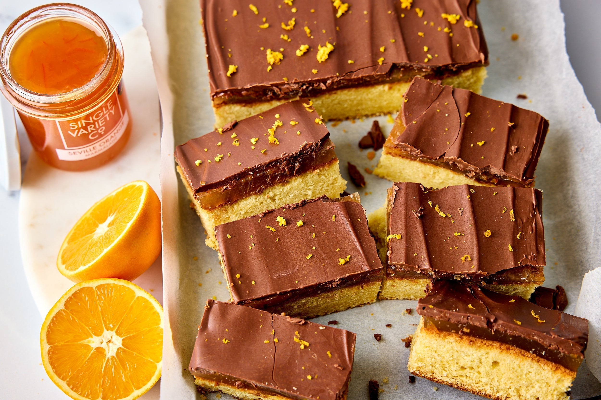 Seville Orange Marmalade Jaffa Traybake
