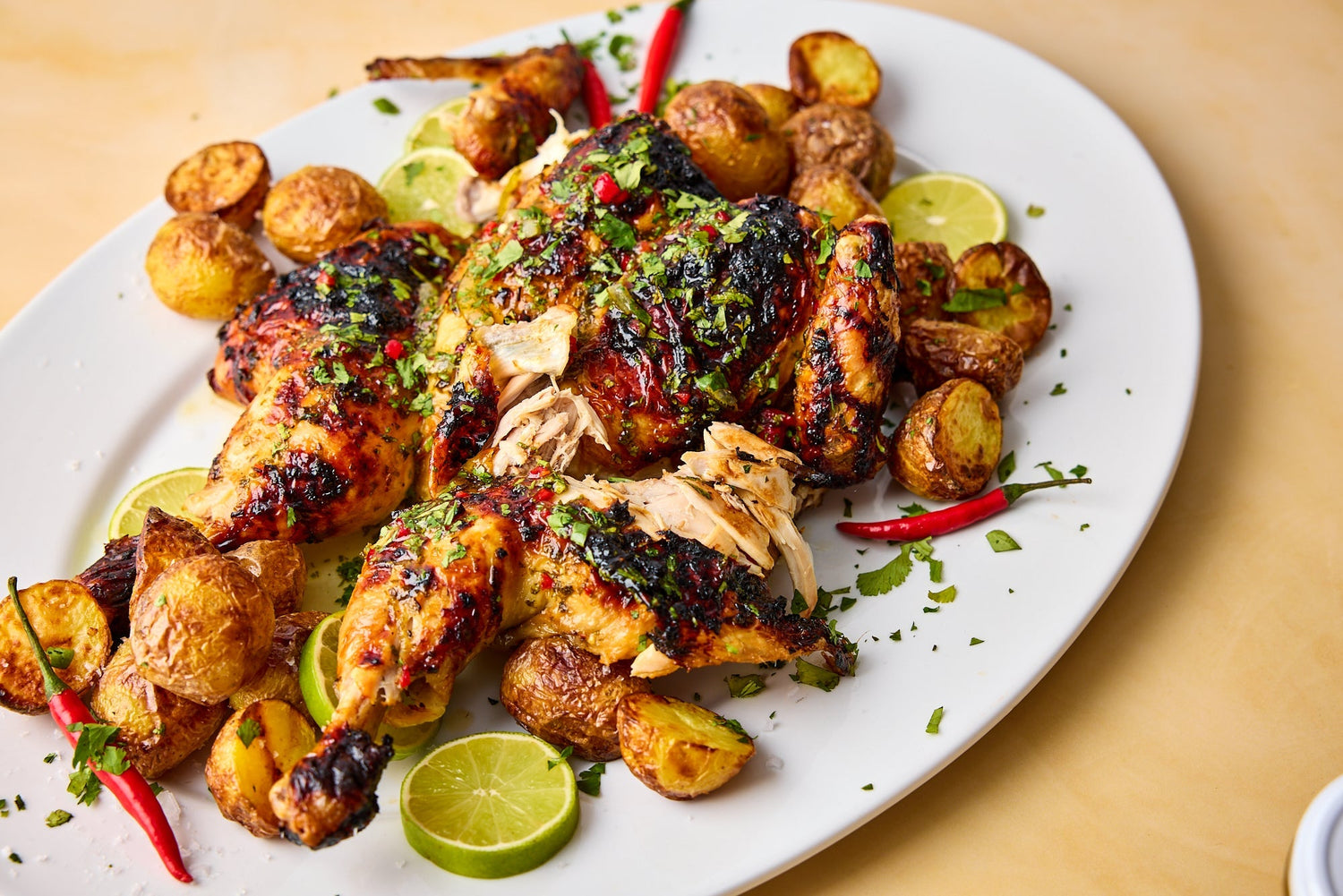 Summer Roast Chicken with Tahiti Lime Marmalade and Chilli