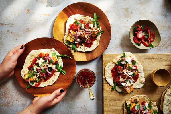 Tofu Flatbreads with Fireflame Chilli Jam - Single Variety Co