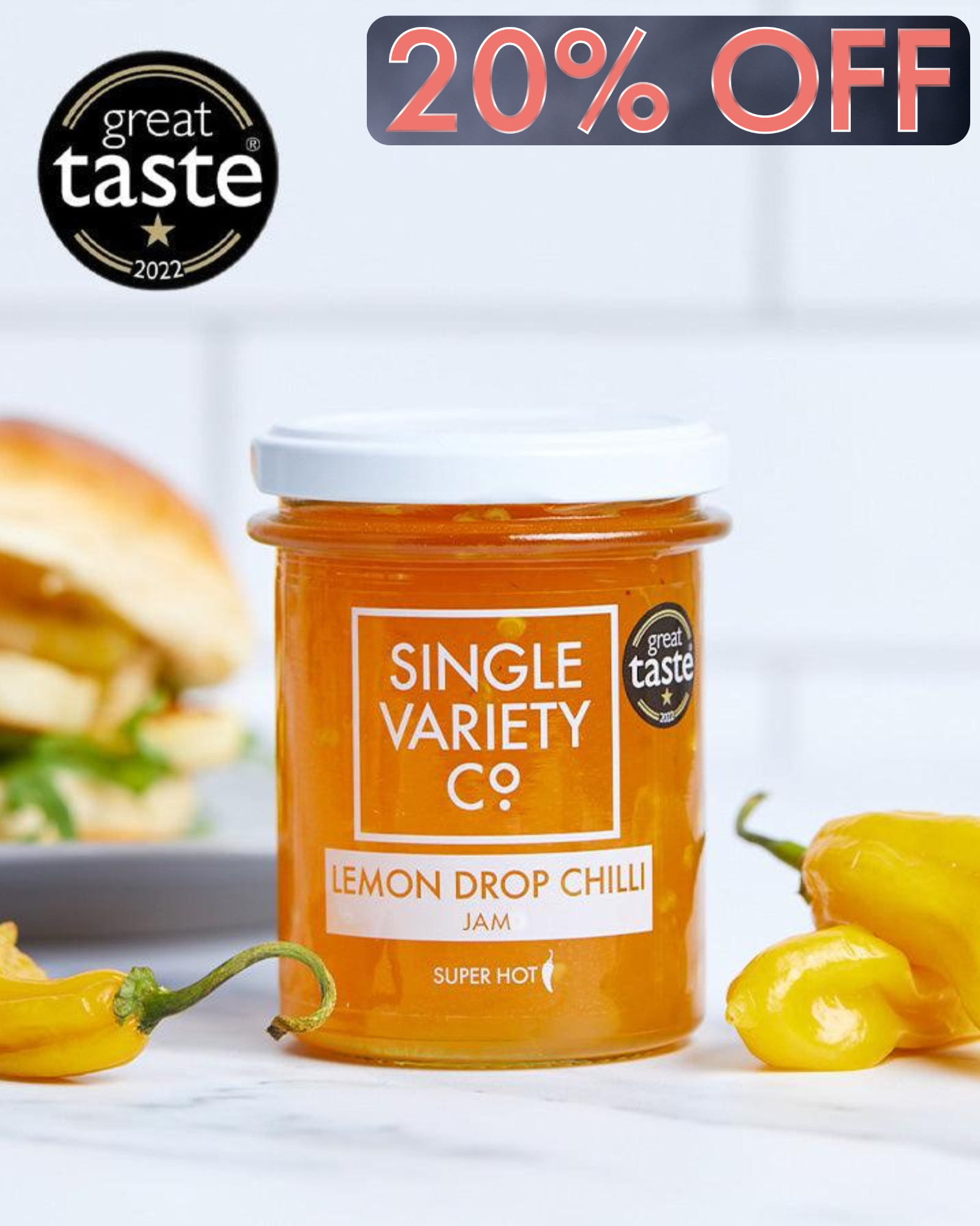 Lemon Drop Chilli Jam – Super Hot